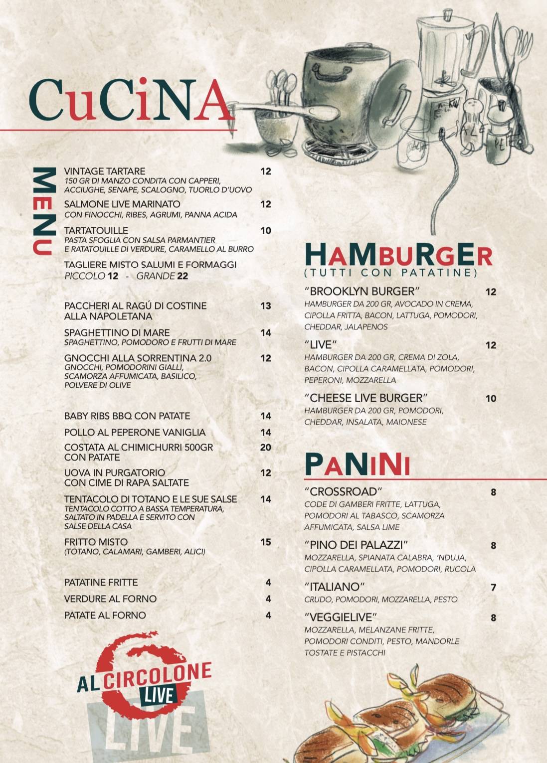 Menu di Al Circolone Lve 