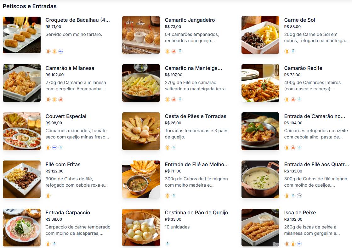 Coco Bambu Anápolis cardápio