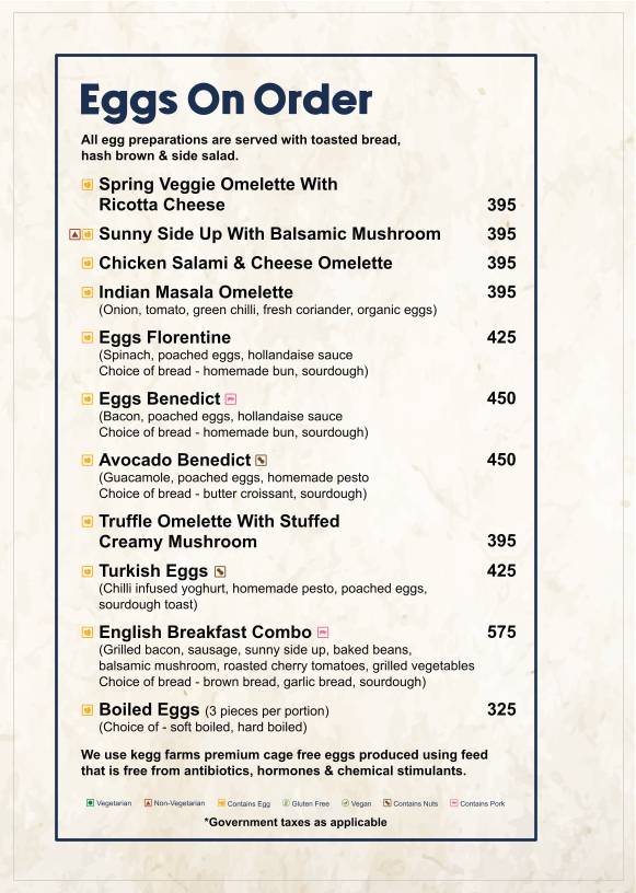 Coffee Sutra C-Scheme menu