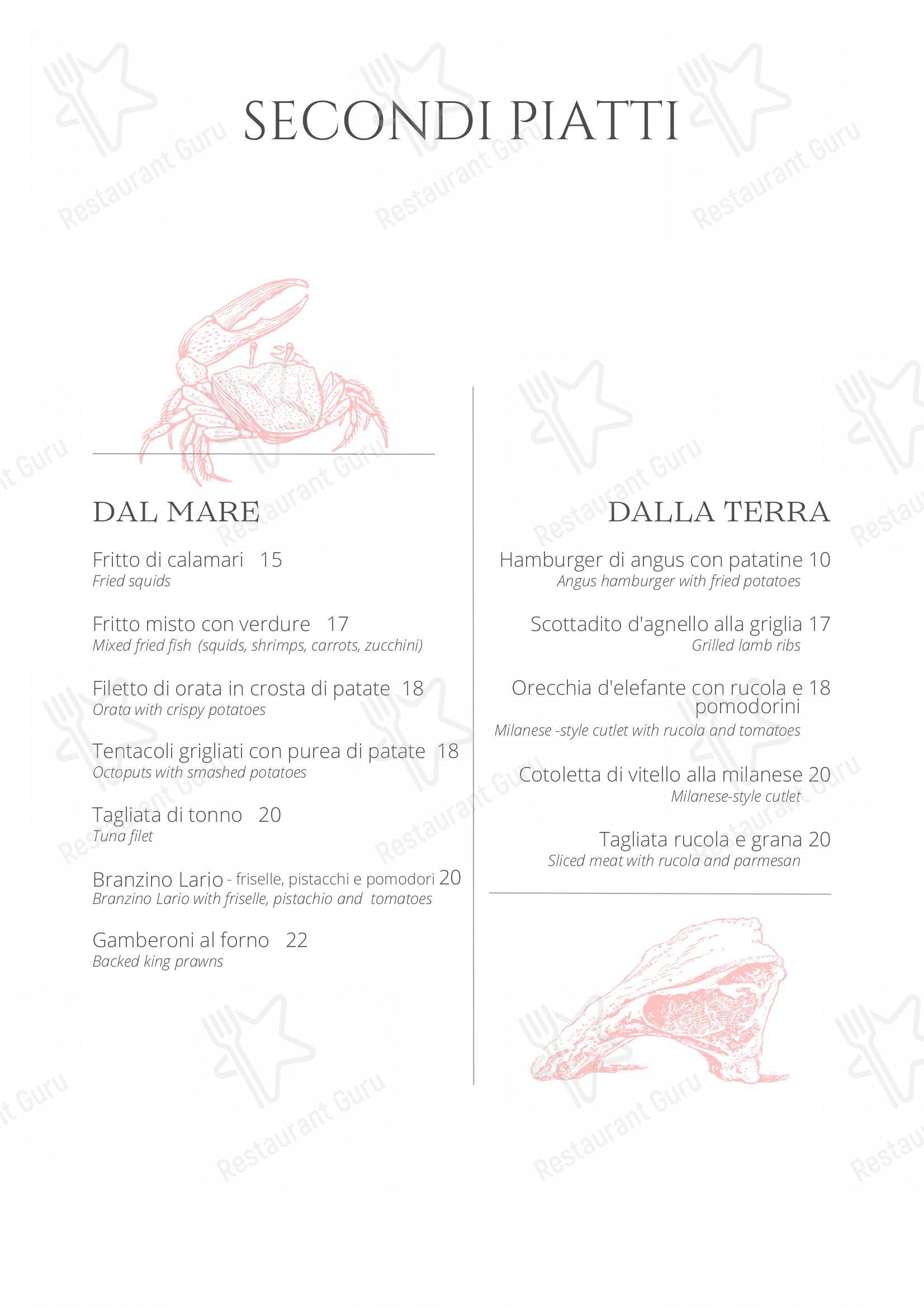 Menu di Ristorante Bar Lario - 菜单