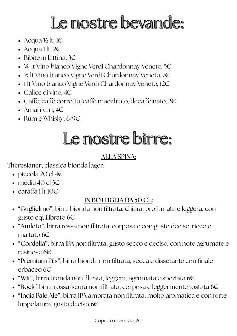 Menu di Pizzeria Ristorante l'Angela 