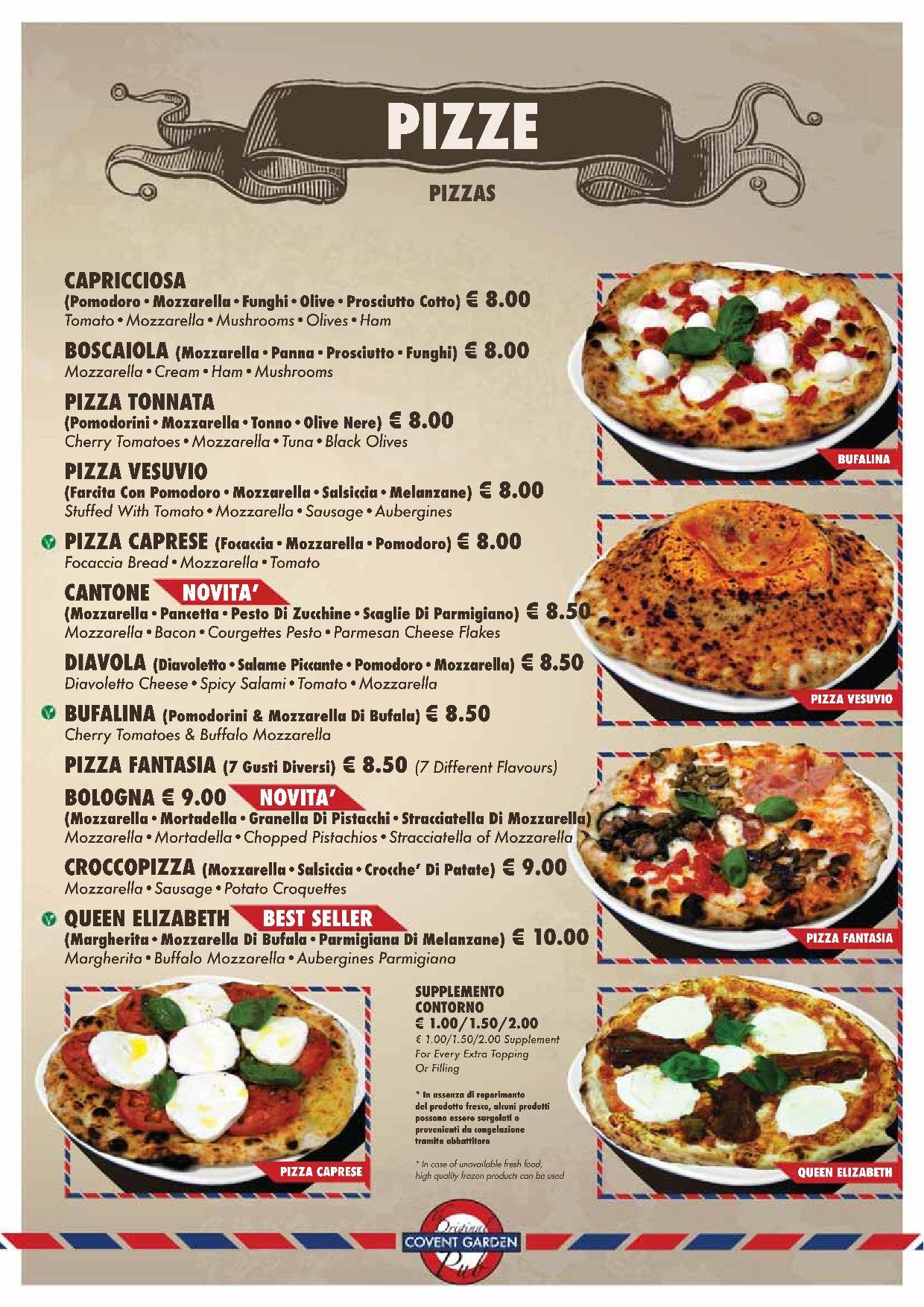 Menu di Covent Garden Pub 