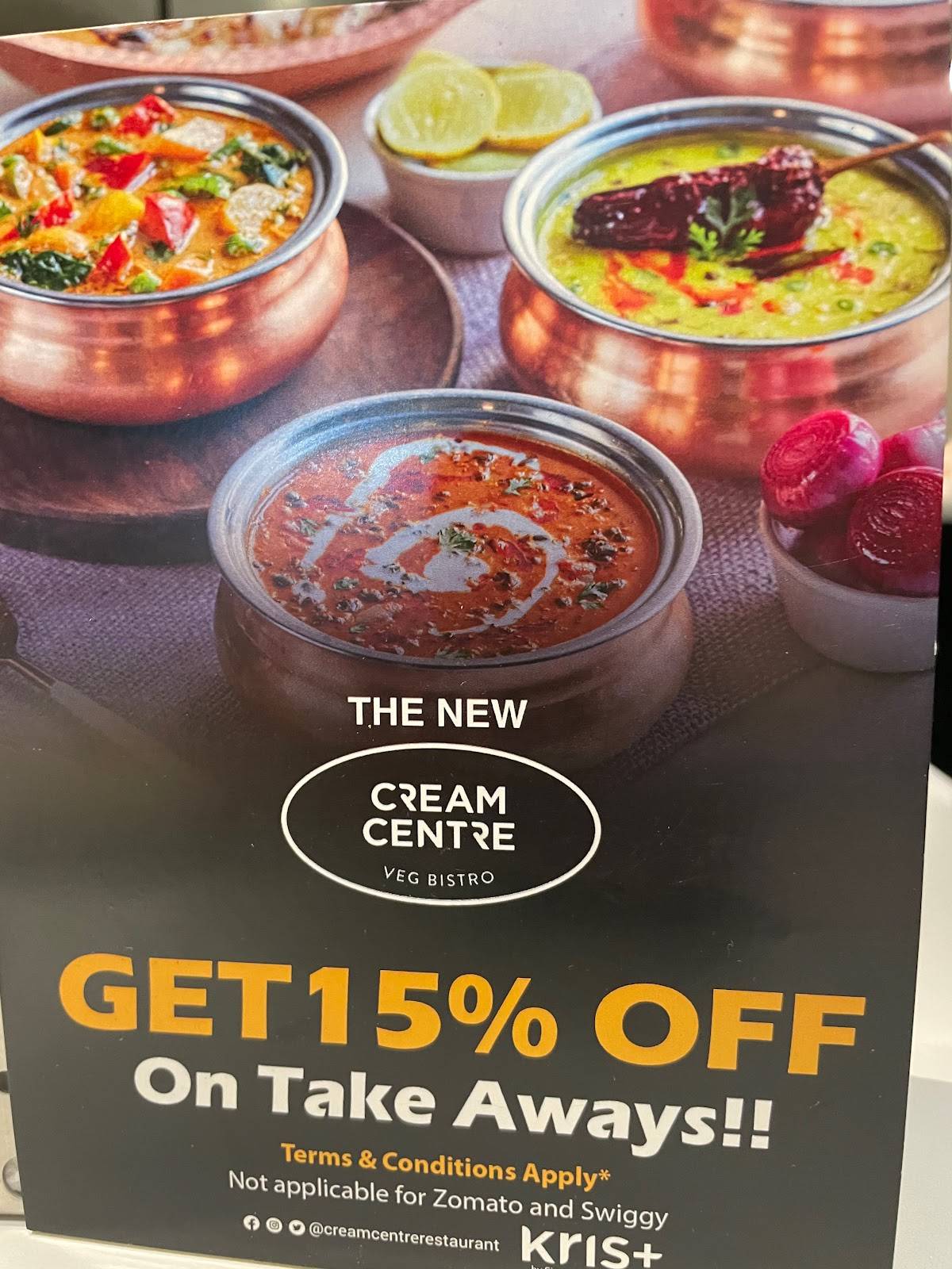 Cream Centre Shoppers Stop Andheri menu