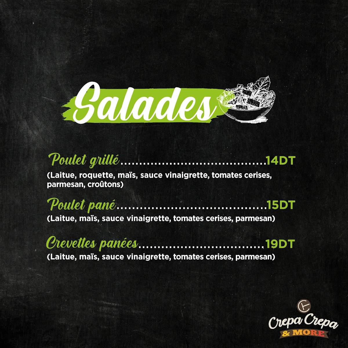 Menu de Crepa Crepa & More - Menzah 5