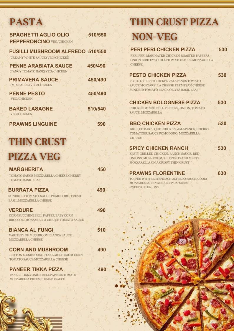 Curry Crown menu