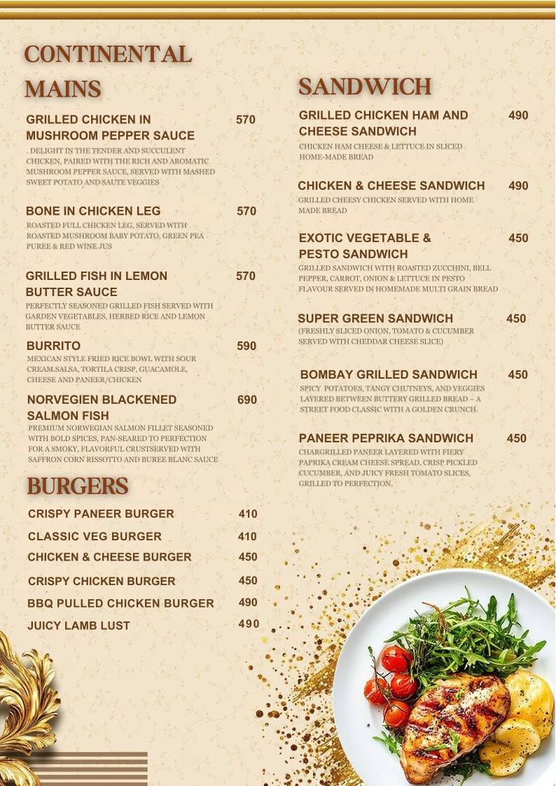 Curry Crown menu