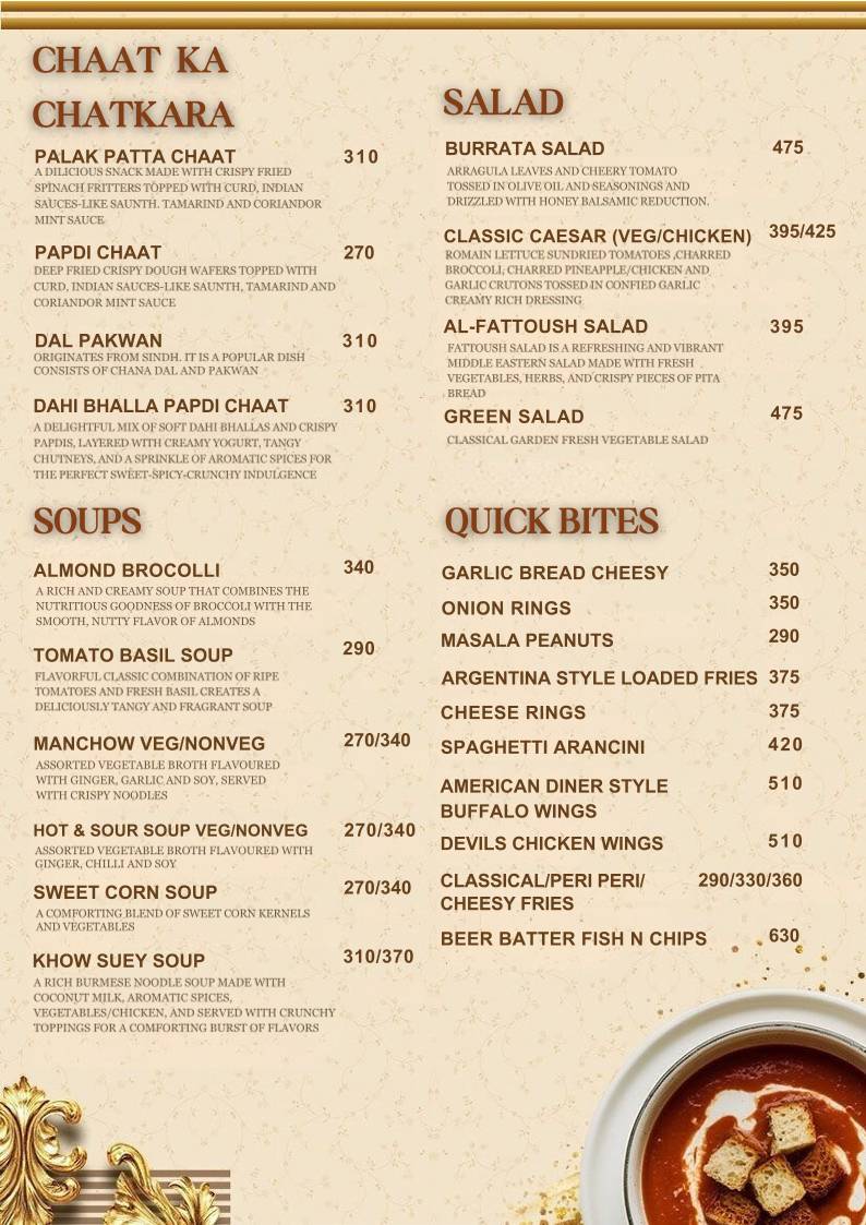 Curry Crown menu