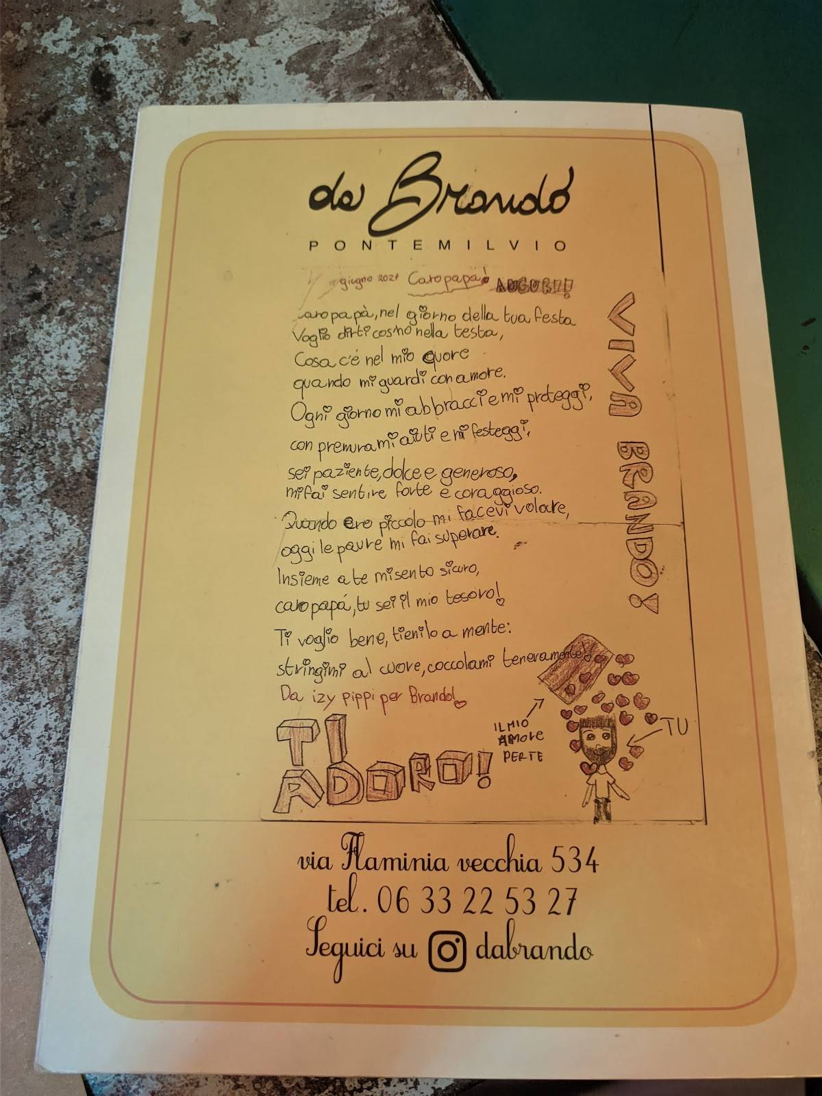 Menu di DA BRANDO 