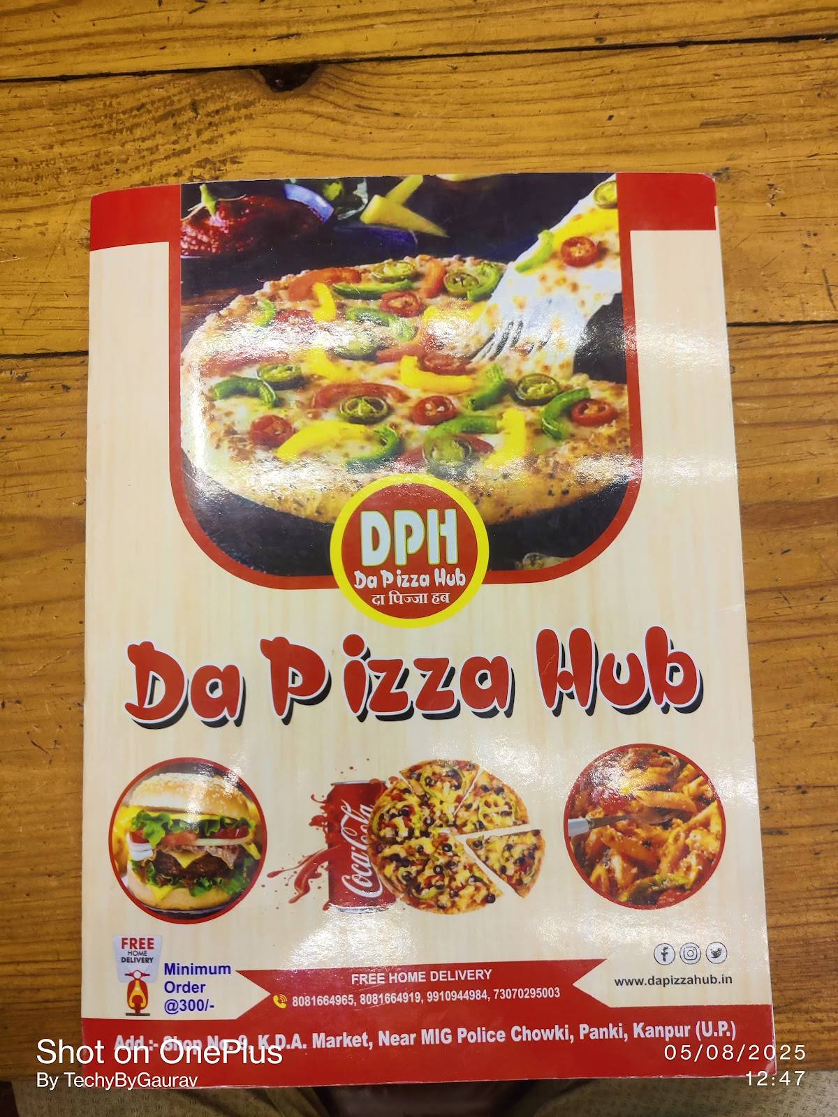 DA Pizza Hub Panki menu