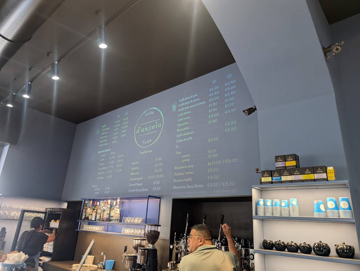 Menu di D’Angelo Caffè sq.Repubblica 