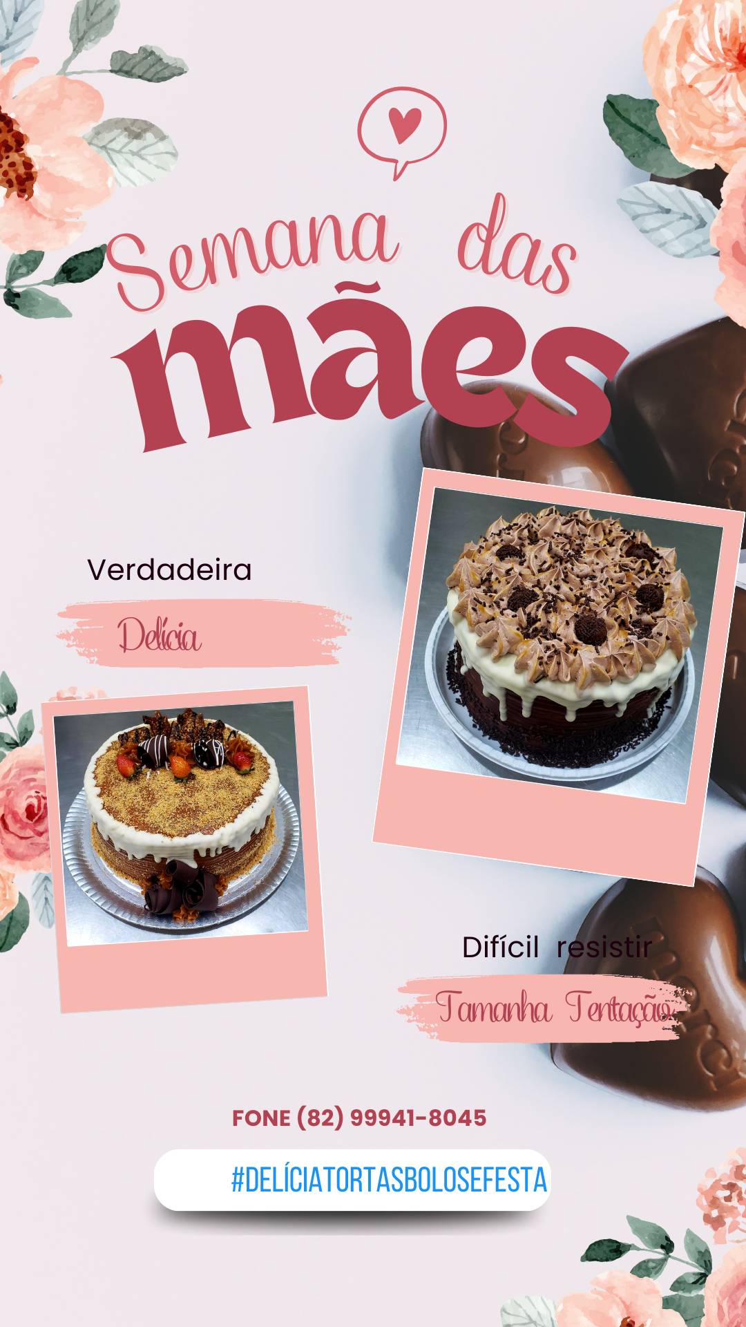 Delicia Tortas Bolos Festa cardápio