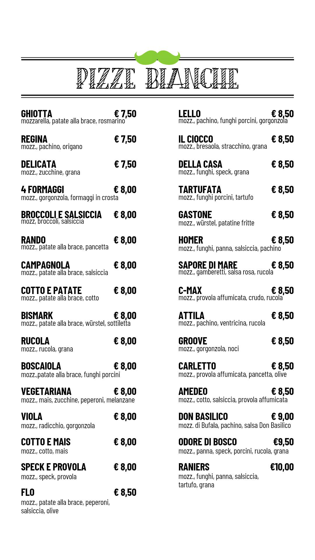 Menu di DON BASILICO - Chieti Scalo 