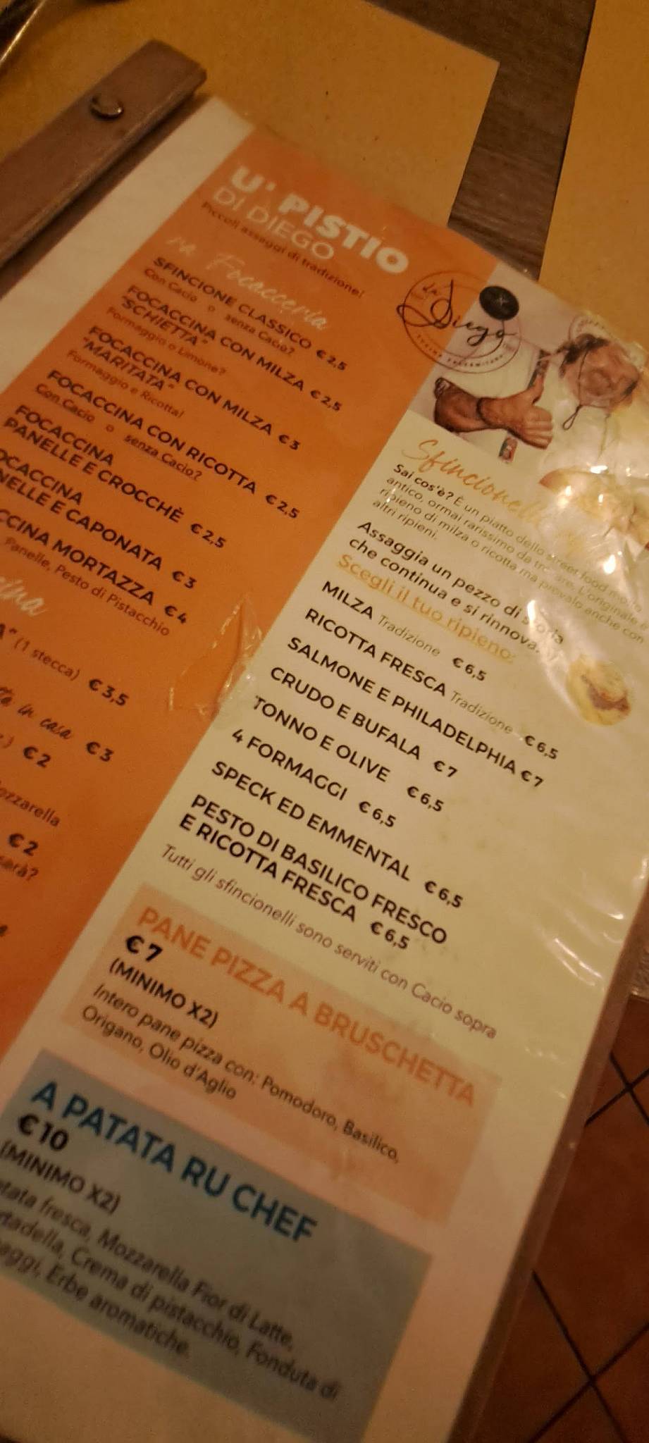 Menu di VENTISETTE11 