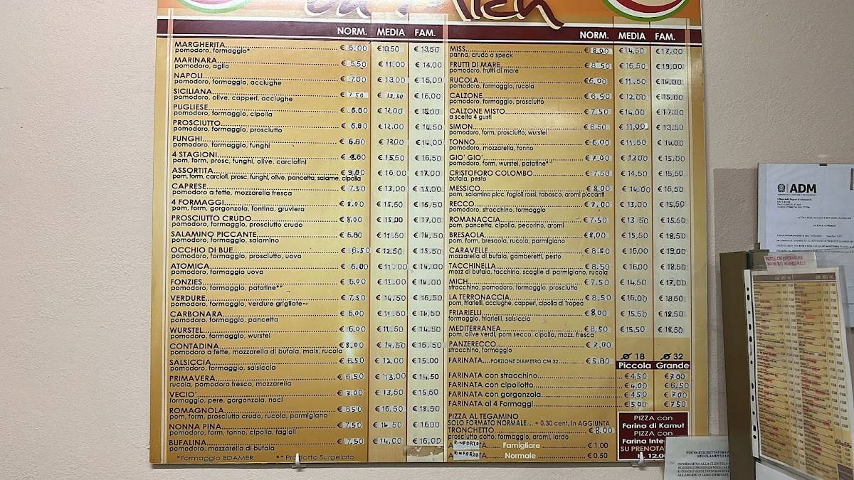 Menu di Da Mich 