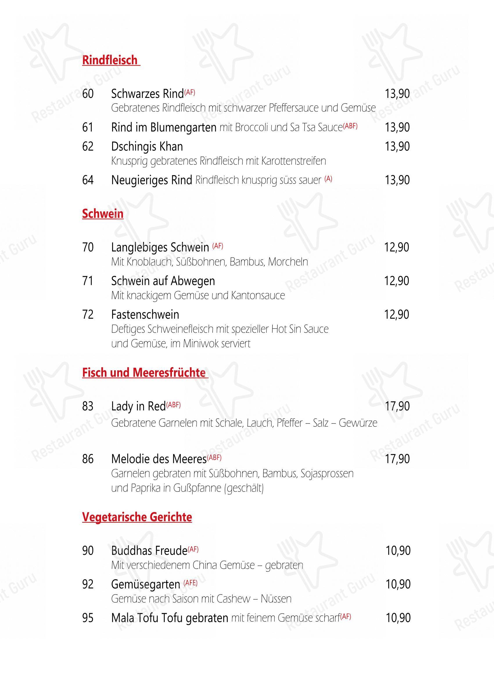 Découvrez le menu pour Da Yang