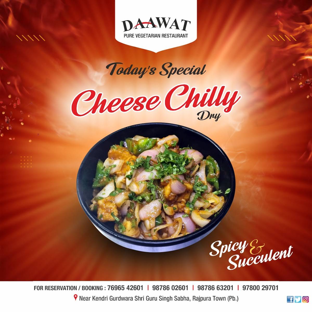 Daawat Restaurant & Daawat Bakers menu