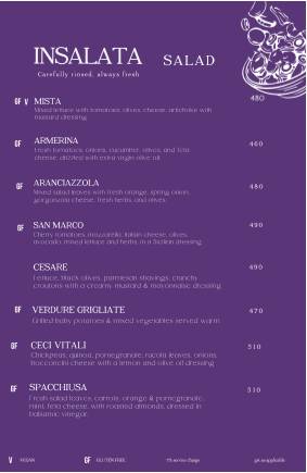 Dario's Restaurant Café Bar menu