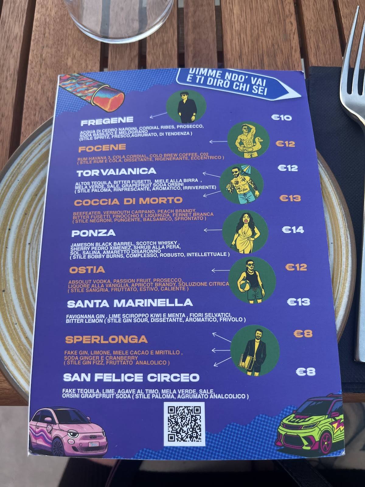 Menu di Dazio Roma 