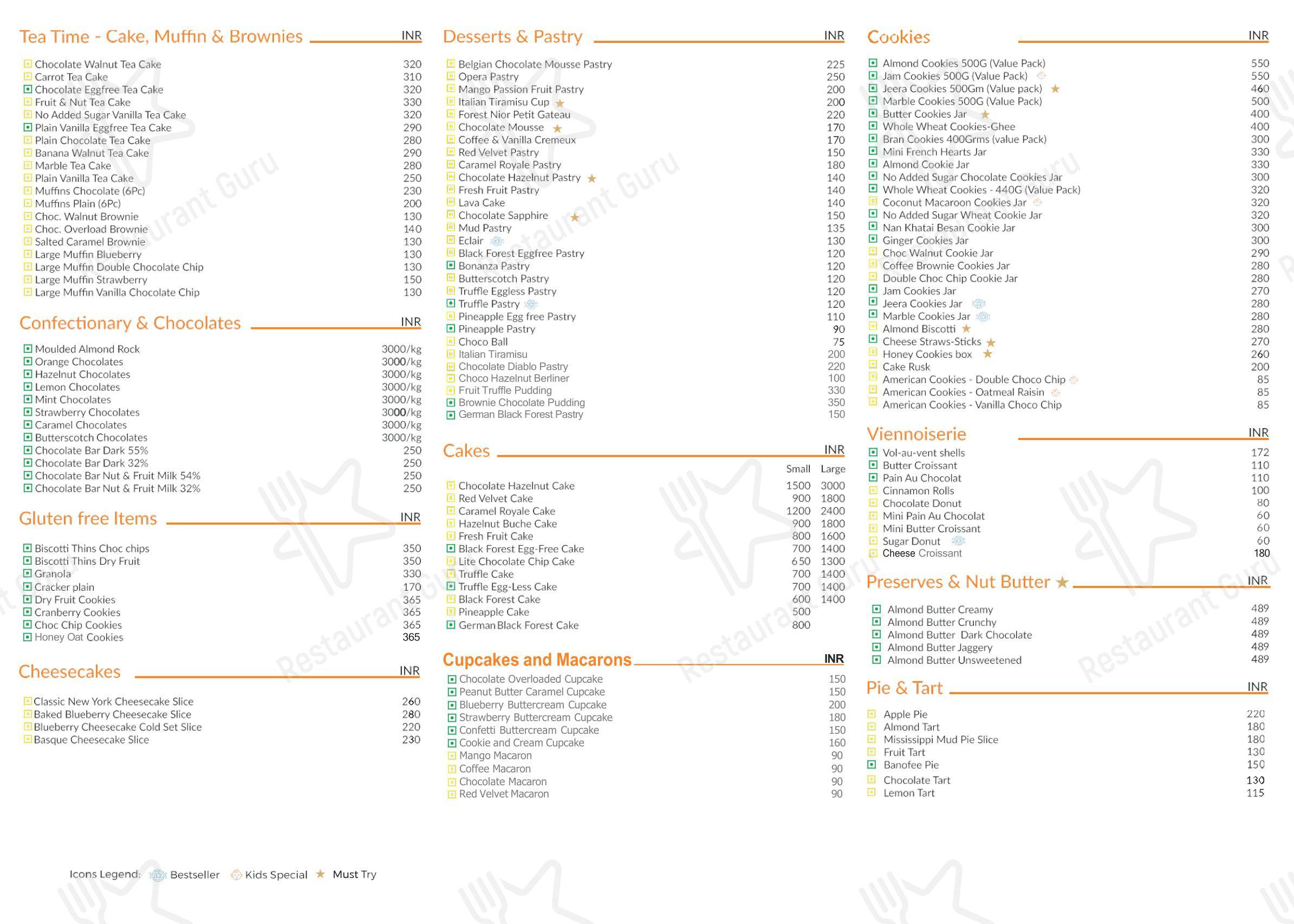 Menu bar for the Defence Bakery SINCE 1962 GK2 MBlock fast food