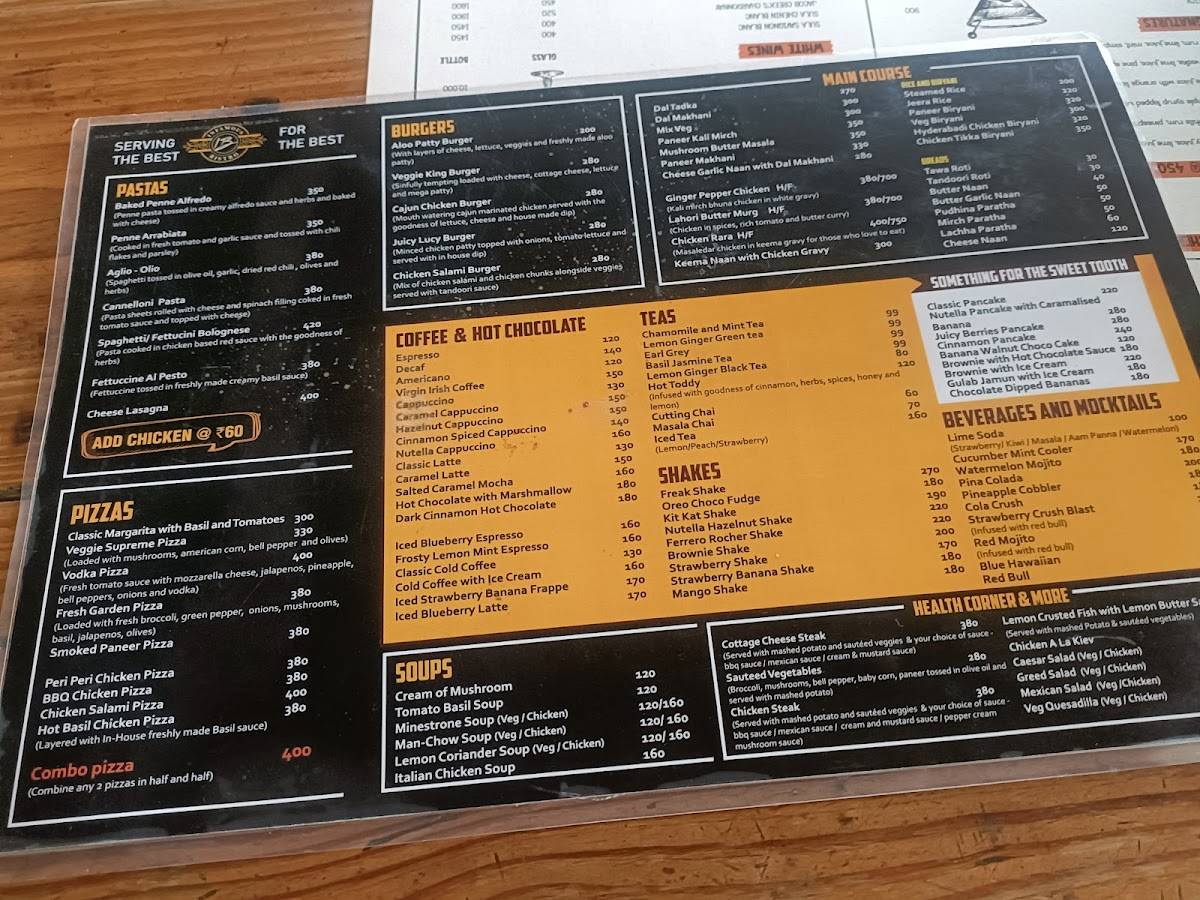 Infamous Bistro & Bar menu