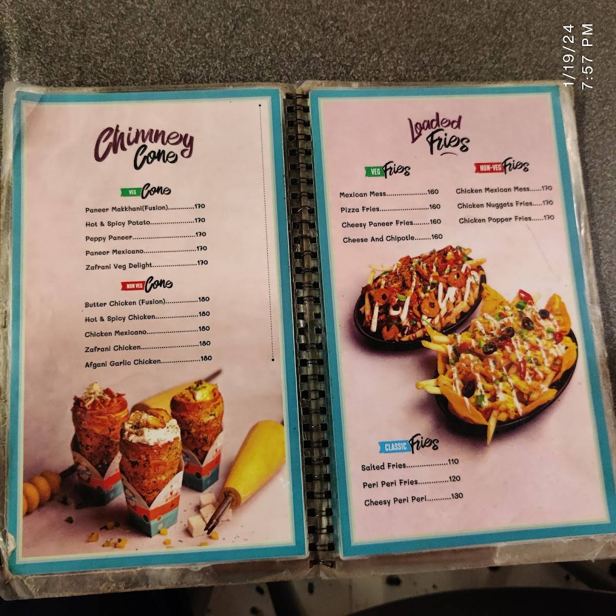 Delhi Chaat menu