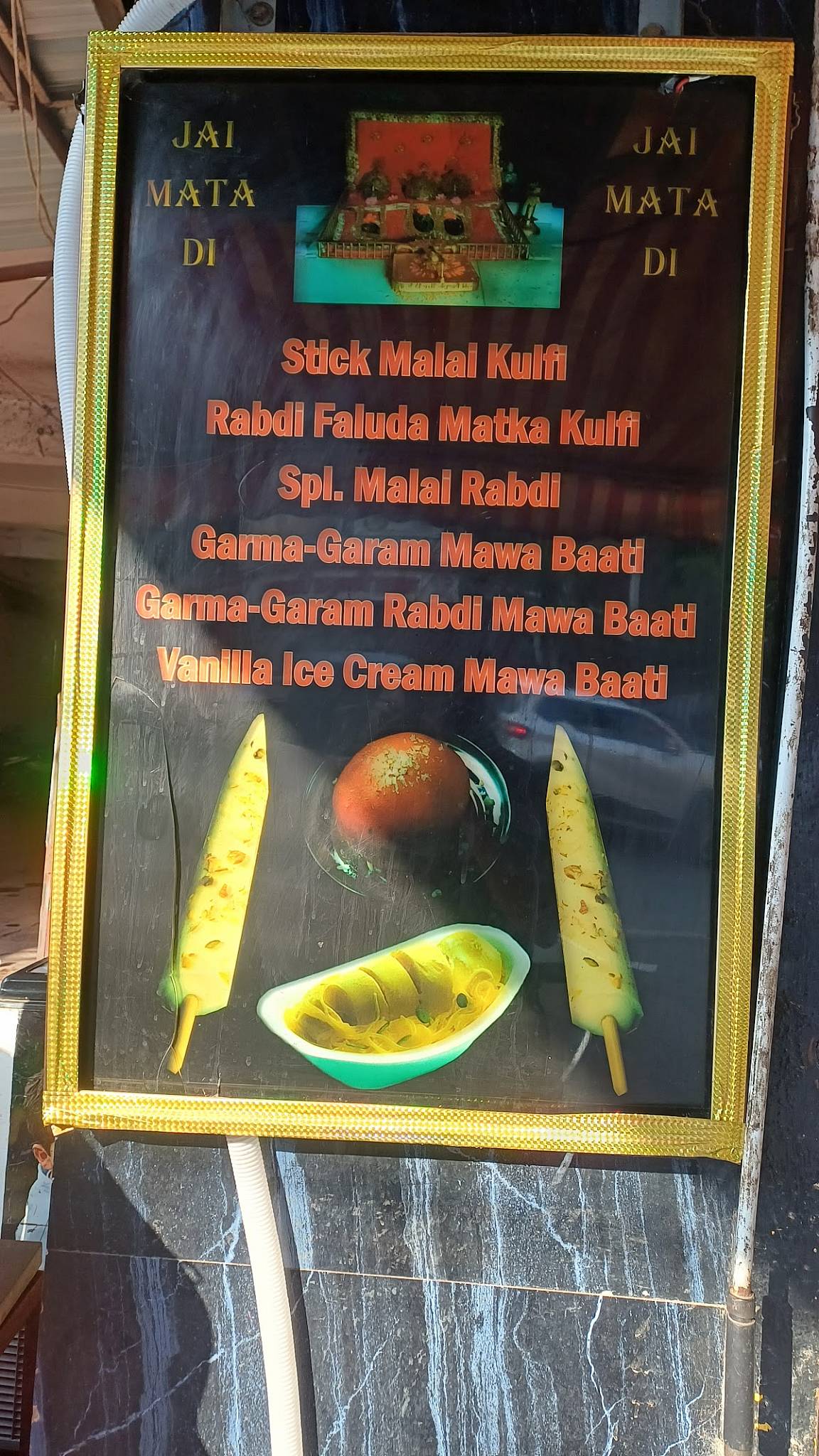 Delhi Fast food menu