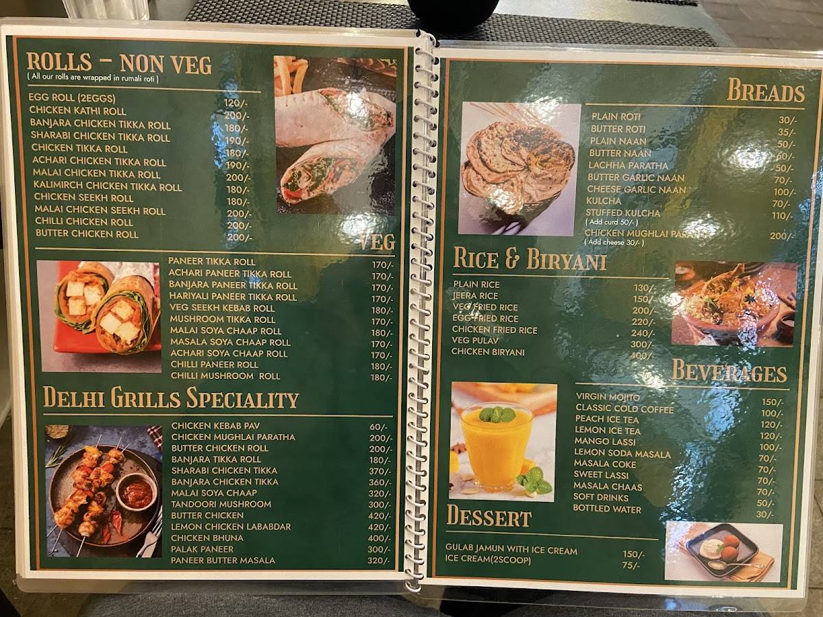 Delhi Grills menu
