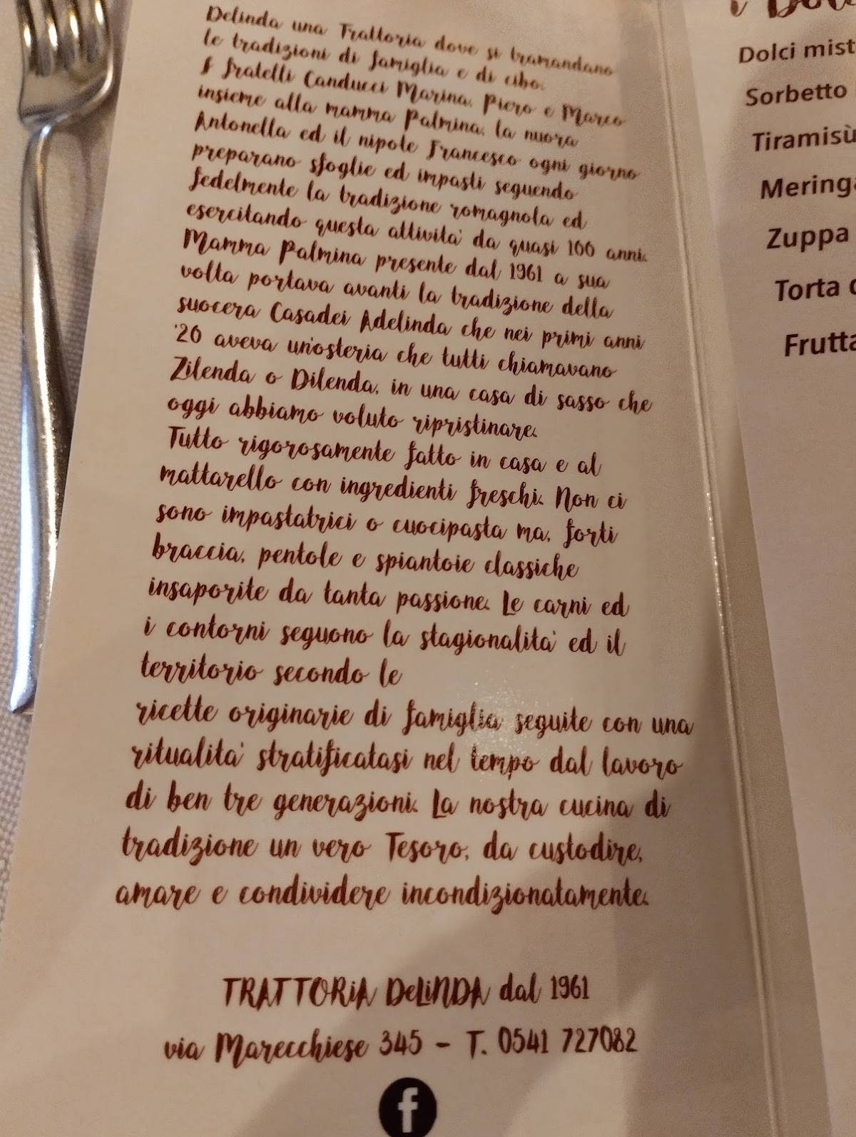 Menu di Delinda 