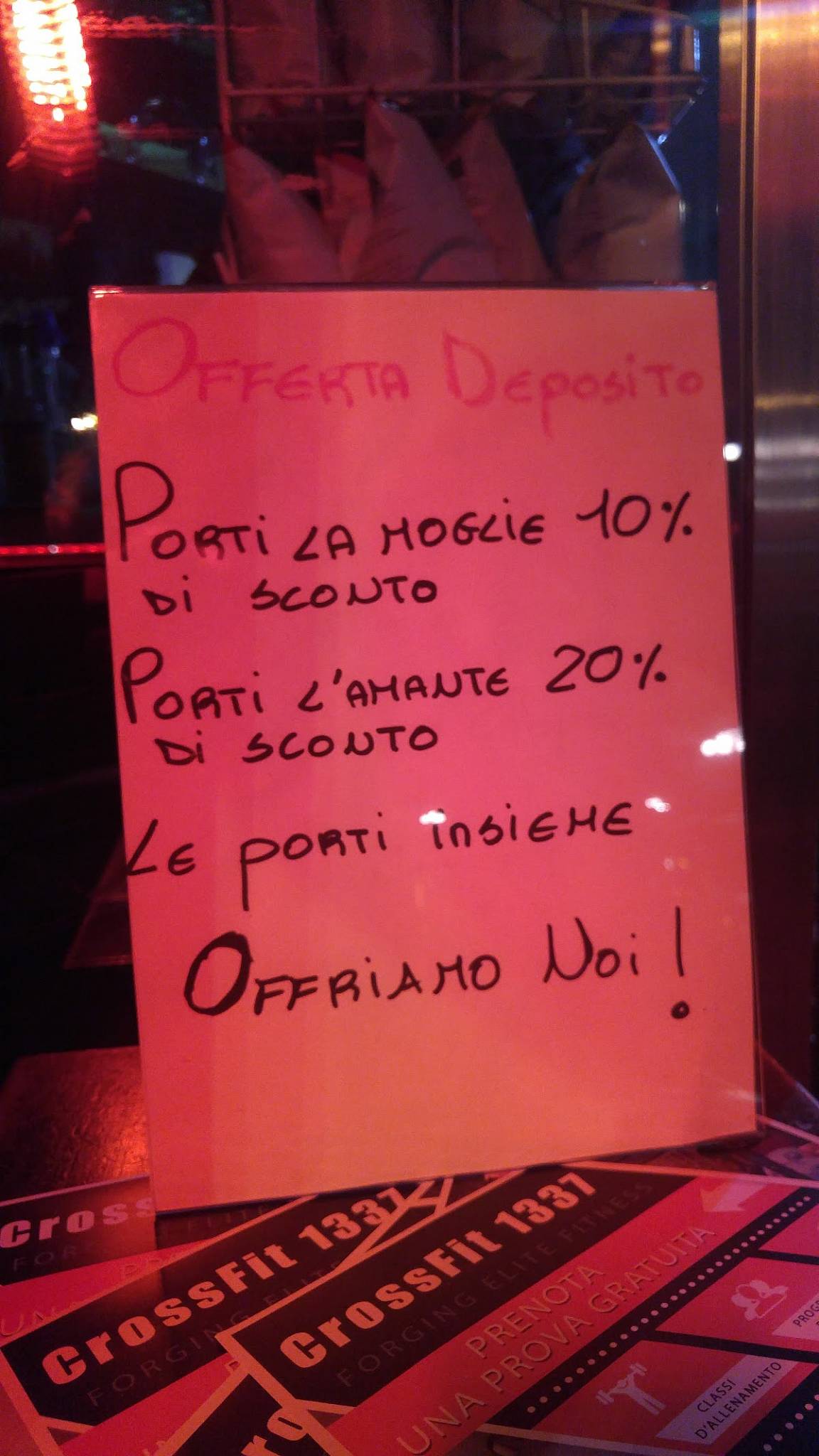 Menu di Deposito Bagagli – Bistrò Toscano 