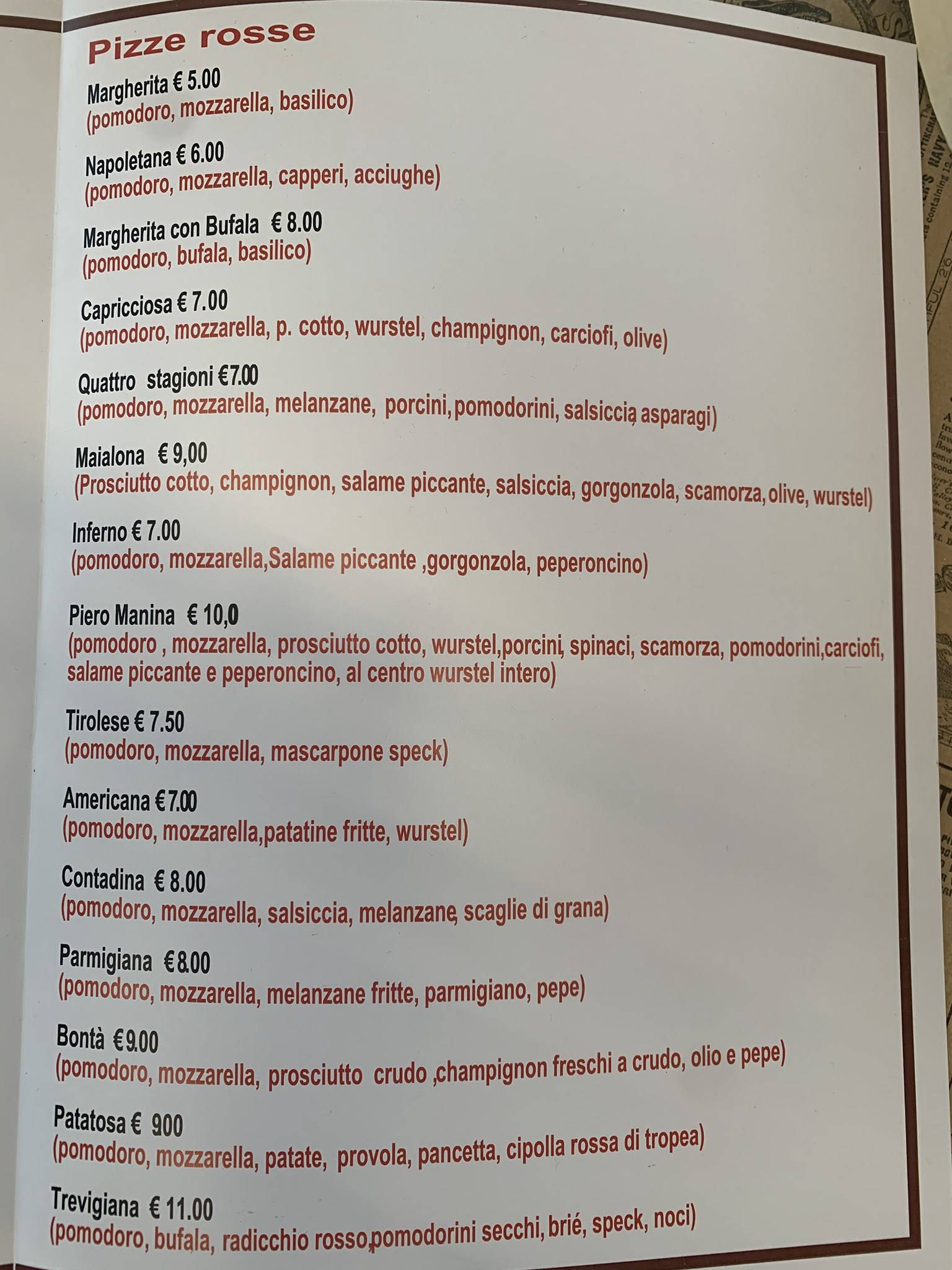 Menu di Des Café 