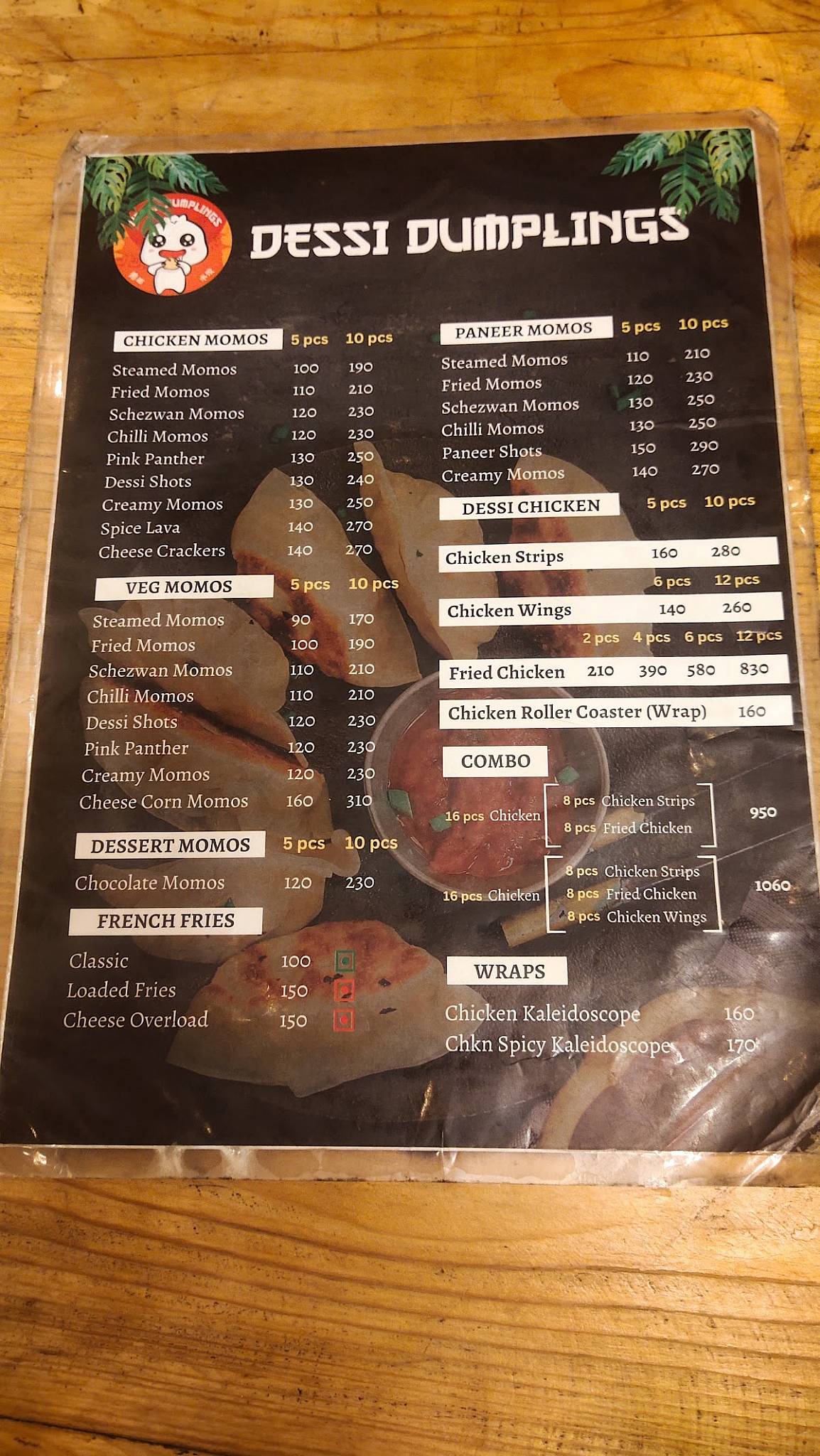 Dessi Dumplings North paravur menu