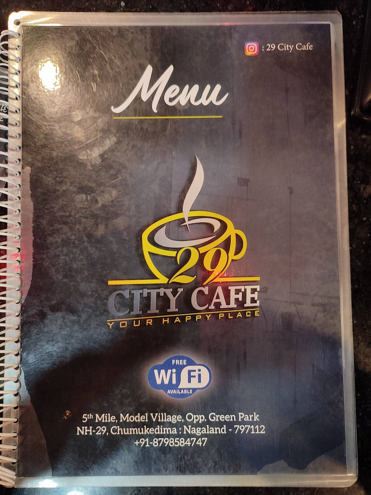 29 CITY CAFE 5th Mile menu
