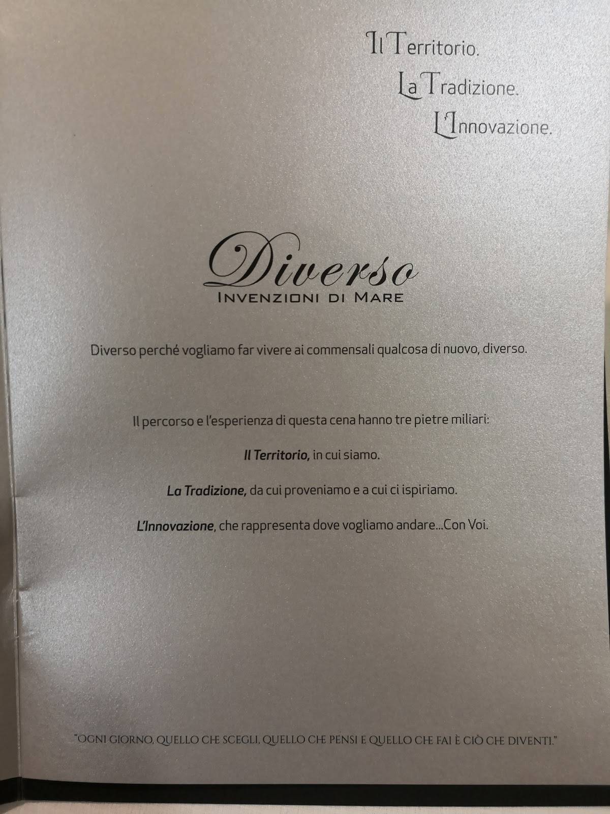 Menu di Diverso 