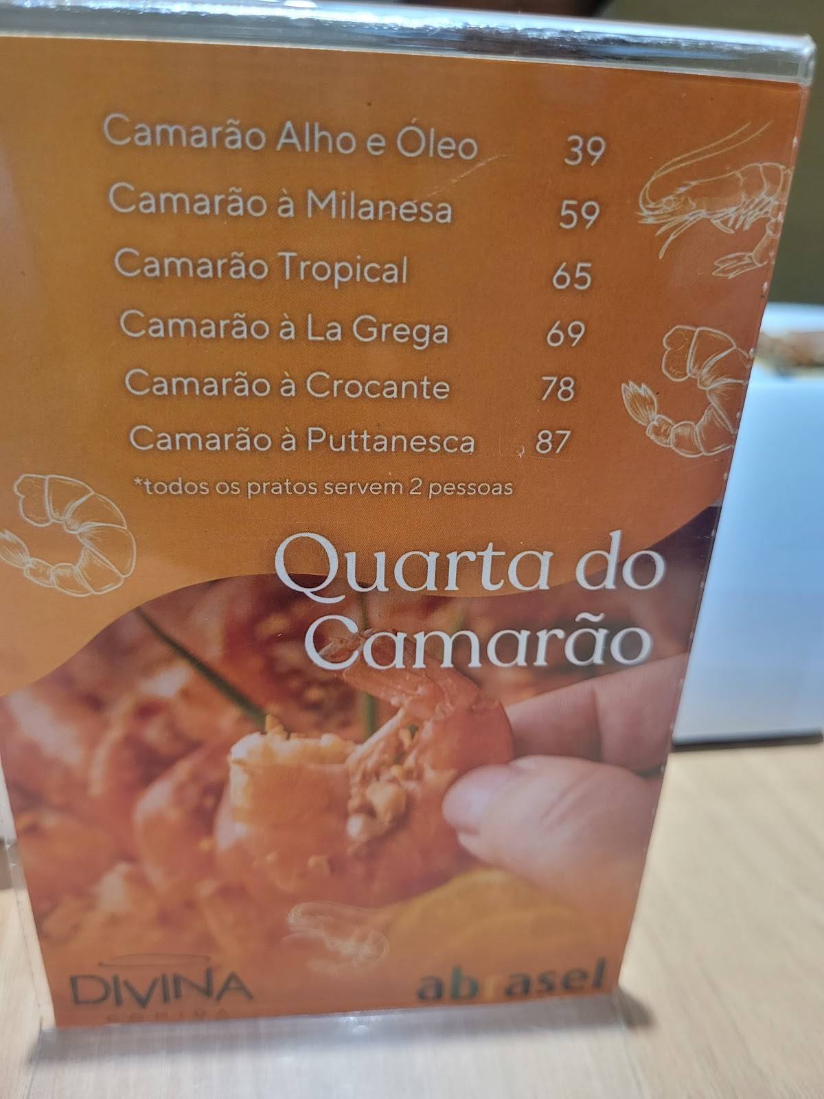 Divina Comida cardápio
