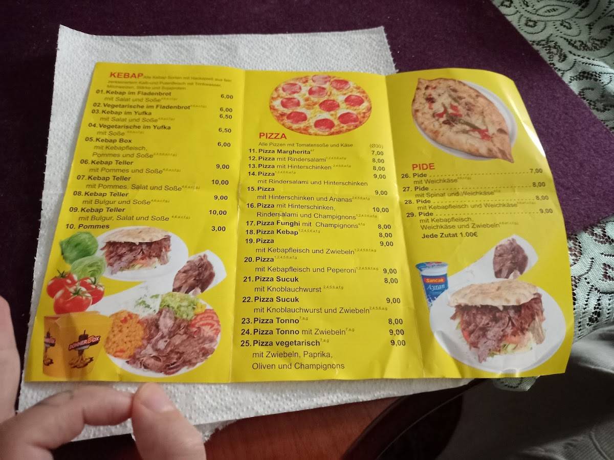 Menu de Döner Time