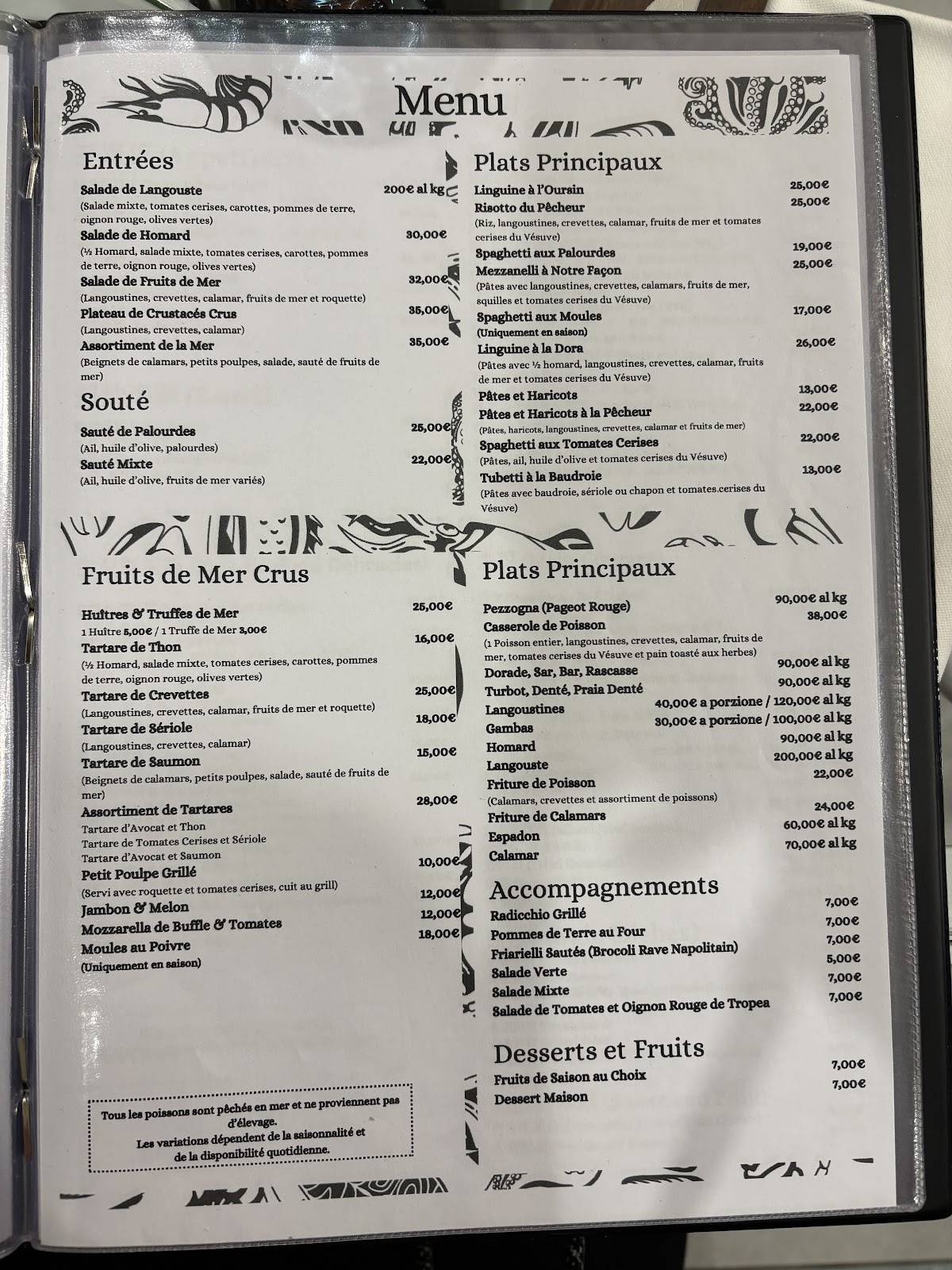 Menu di Dora 
