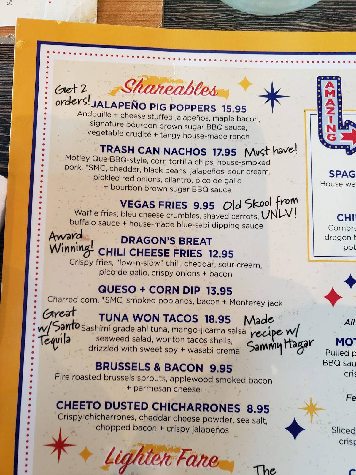Menu at Downtown Flavortown restaurant, Pigeon