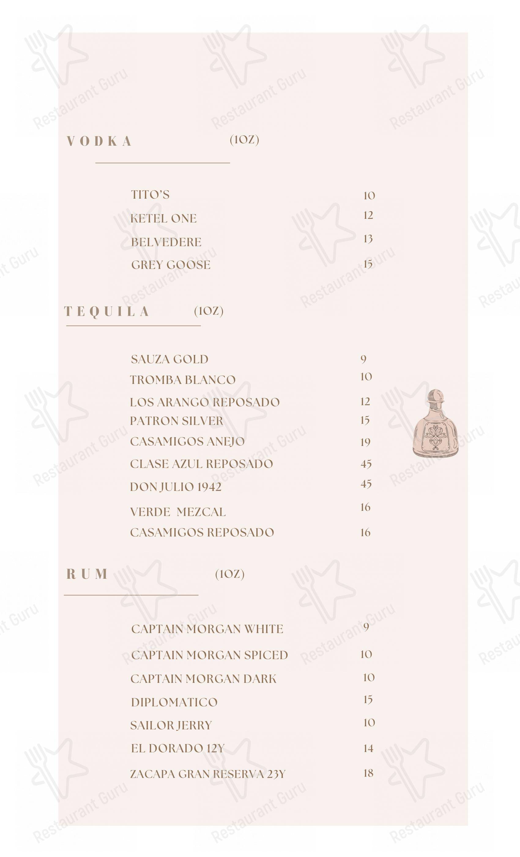 Menu pour Draco Markham - Takeaway Menu