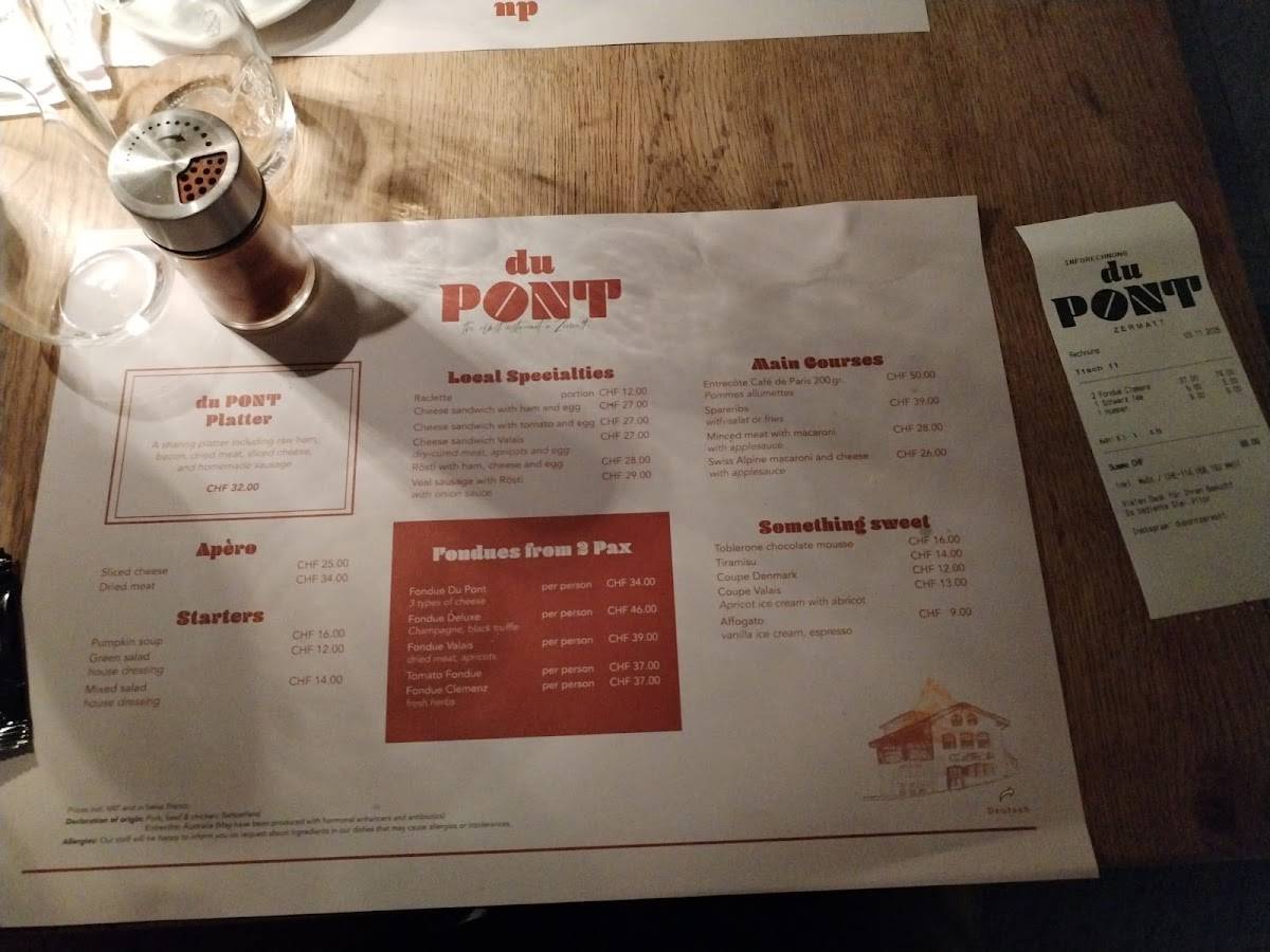 Menu di Du Pont 
