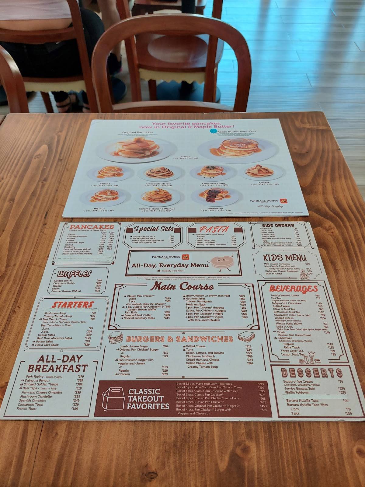 Menu at Pancake House - Dumaguete restaurant, Dumaguete