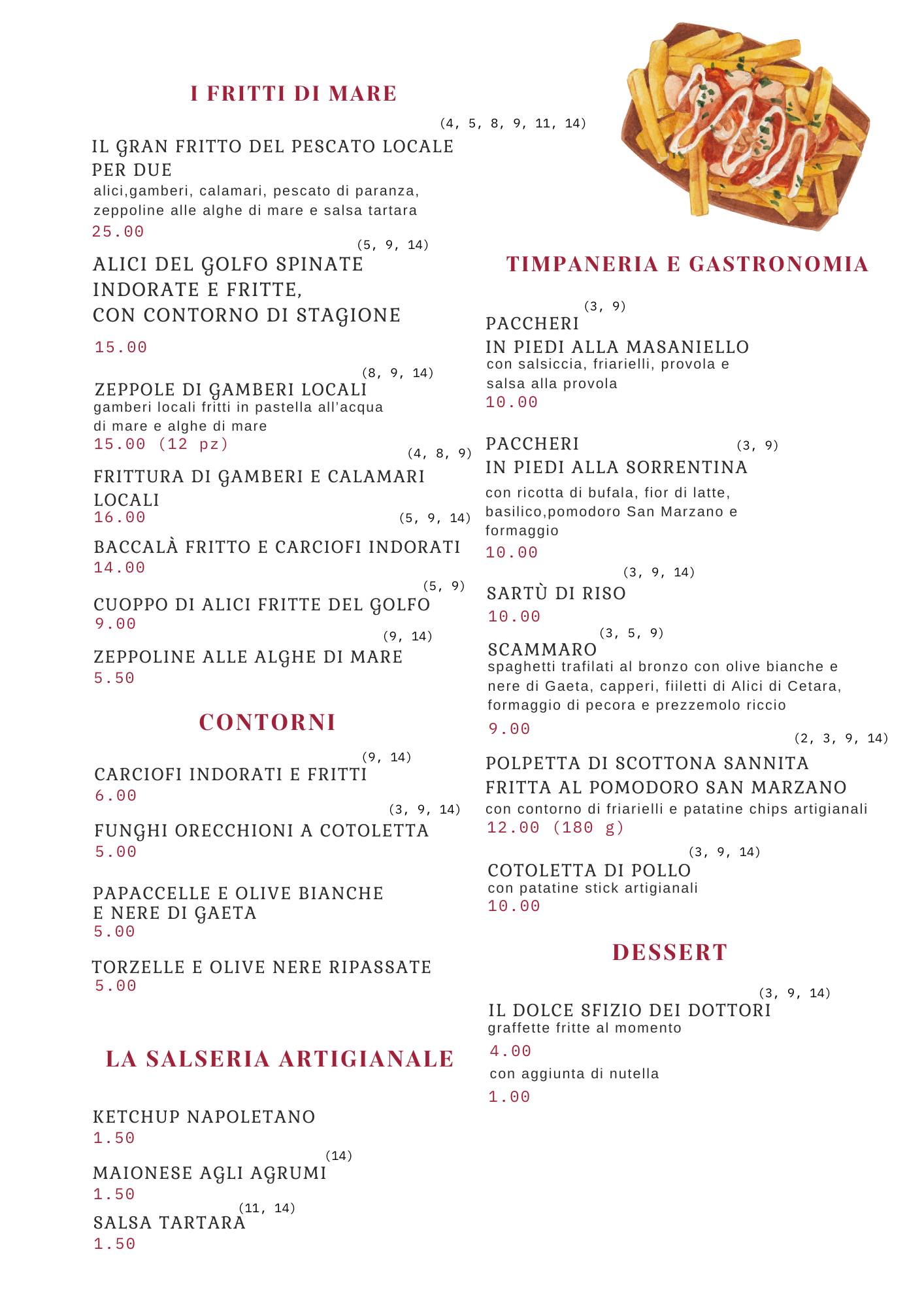 Menu di Eccellenze Campane 