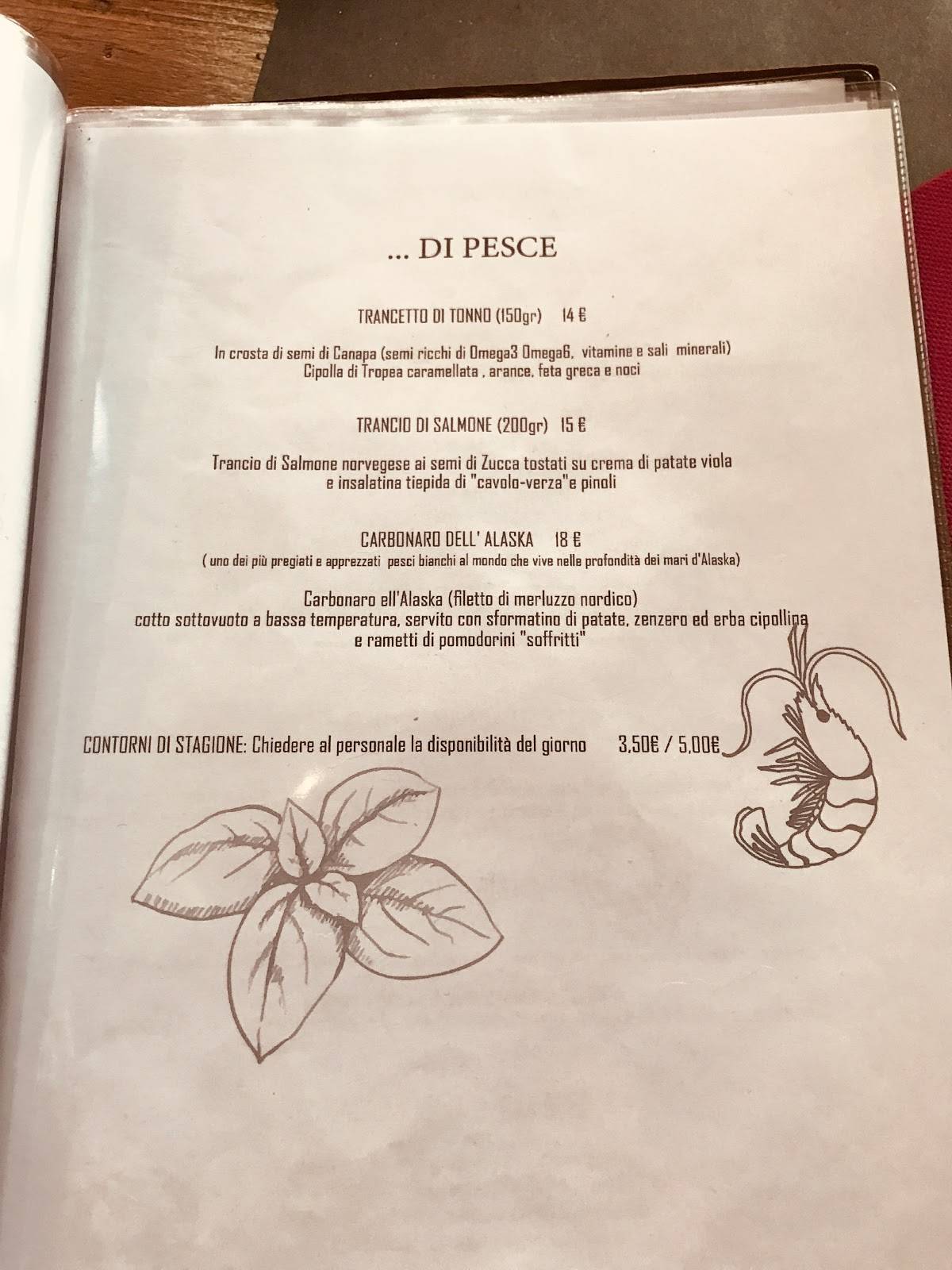 Menu di Eclectique 