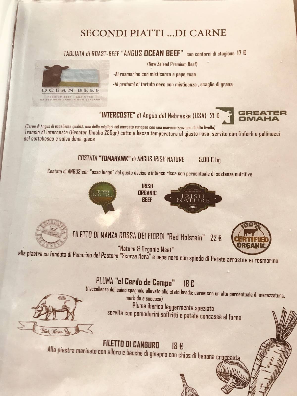 Menu di Eclectique 