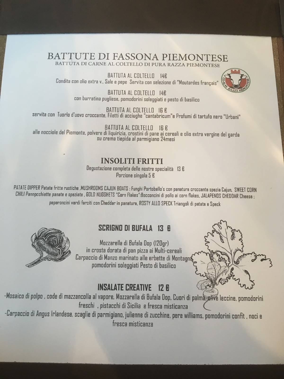 Menu di Eclectique 