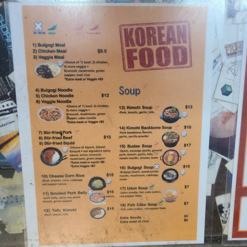 Menu at Steel Wheels pizzeria, Edmonton