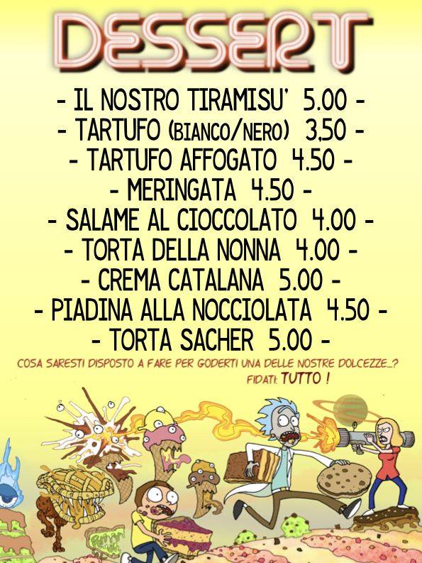 Menu di El Bàcaro 