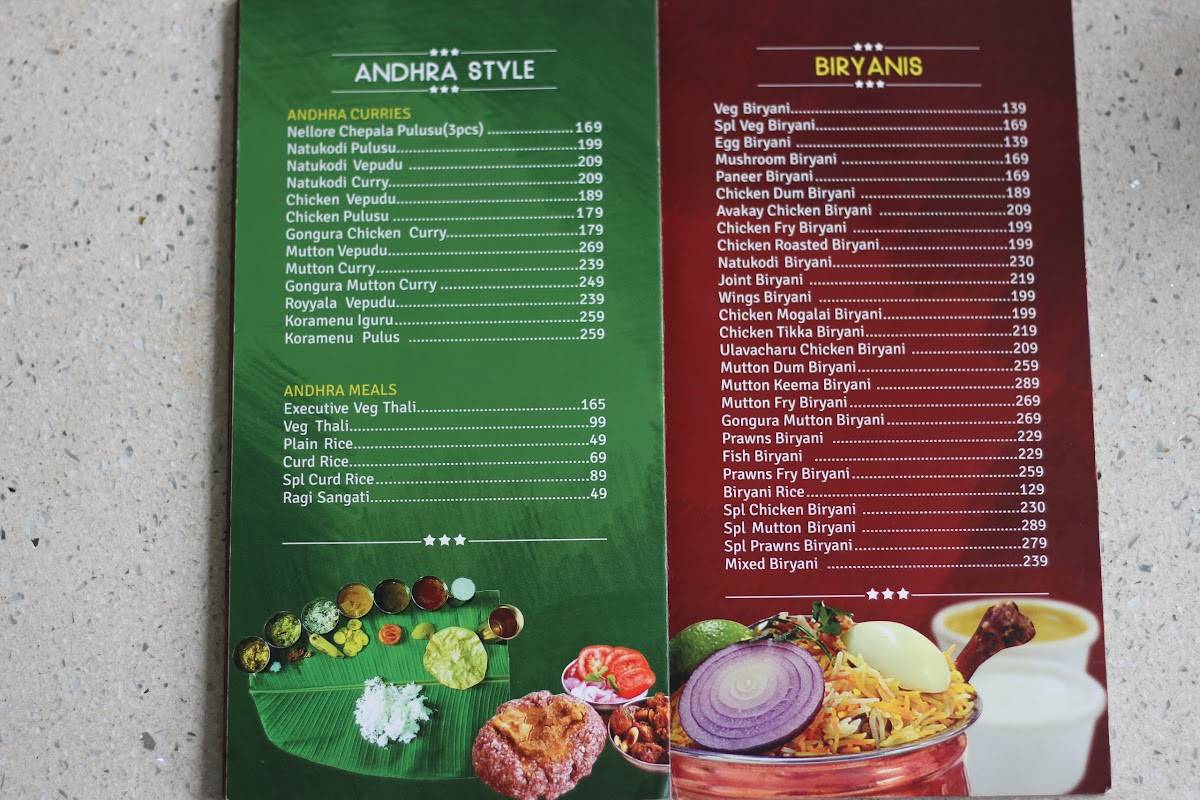 Food Waves menu