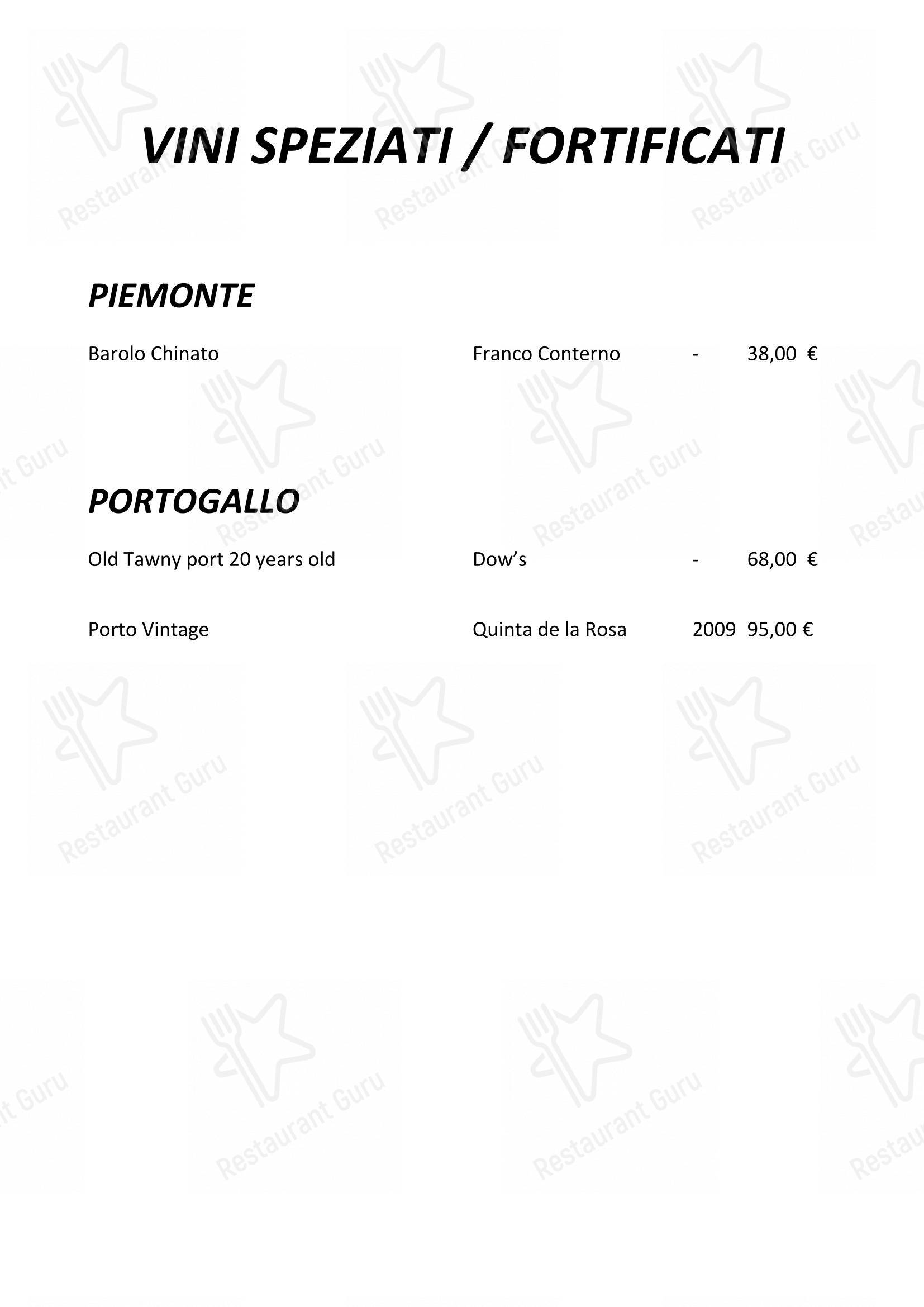 Enoteca Frisson in Vernante - Menu bar