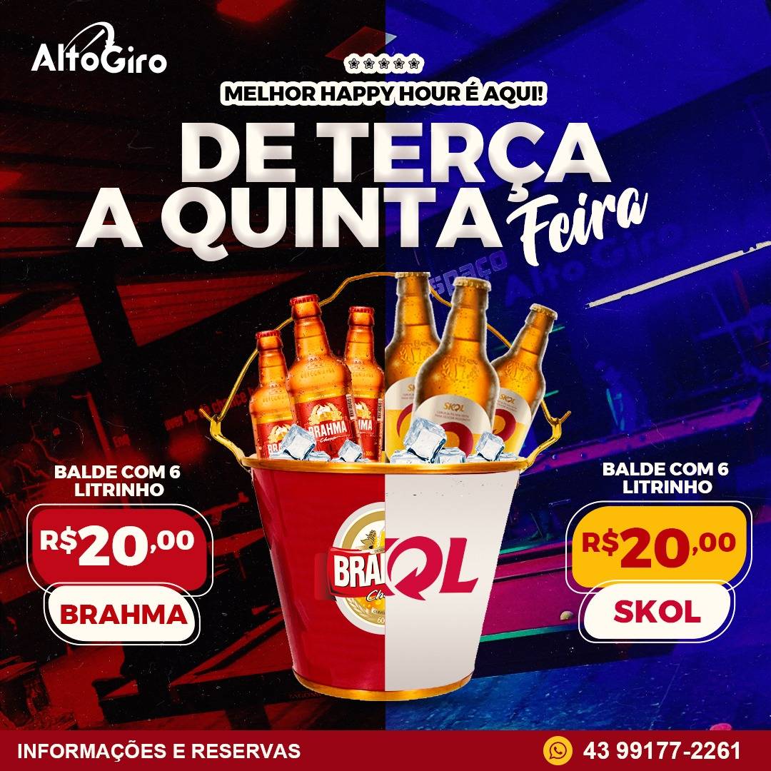Espaço Alto Giro Lounge Sinuca cardápio