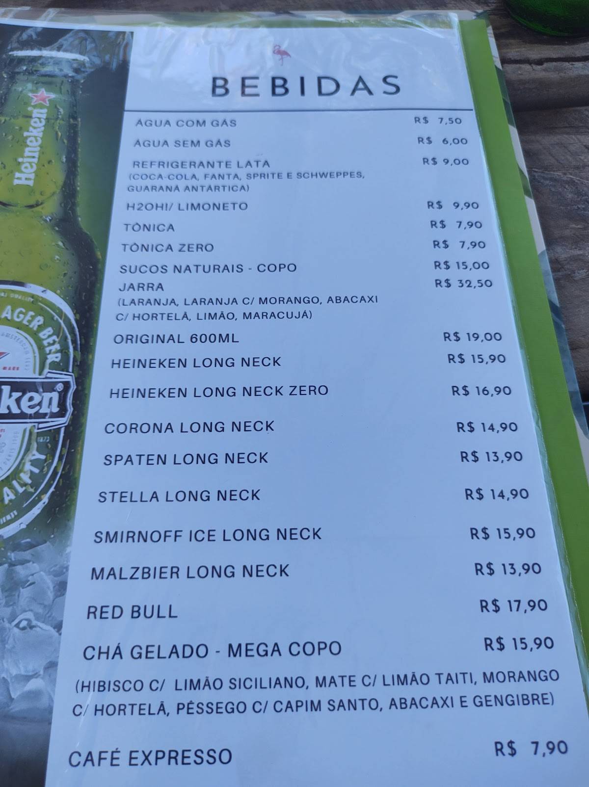 Espaço Isa Esplendor e Sabor cardápio